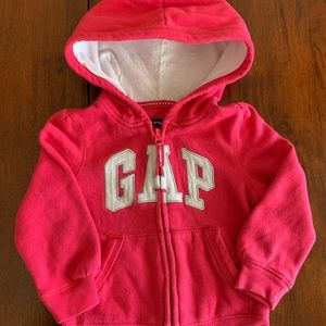 Baby GAP Logo Pink Zip Hoodie, size 2T